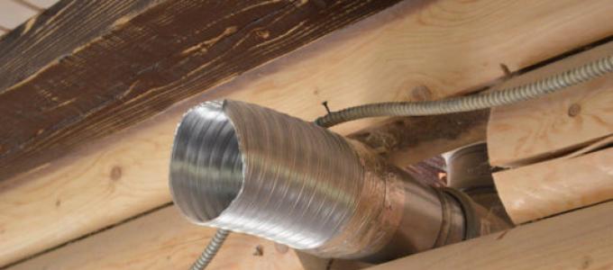 Как организовать вентиляцию в деревянном доме Вытяжки в доме из бруса